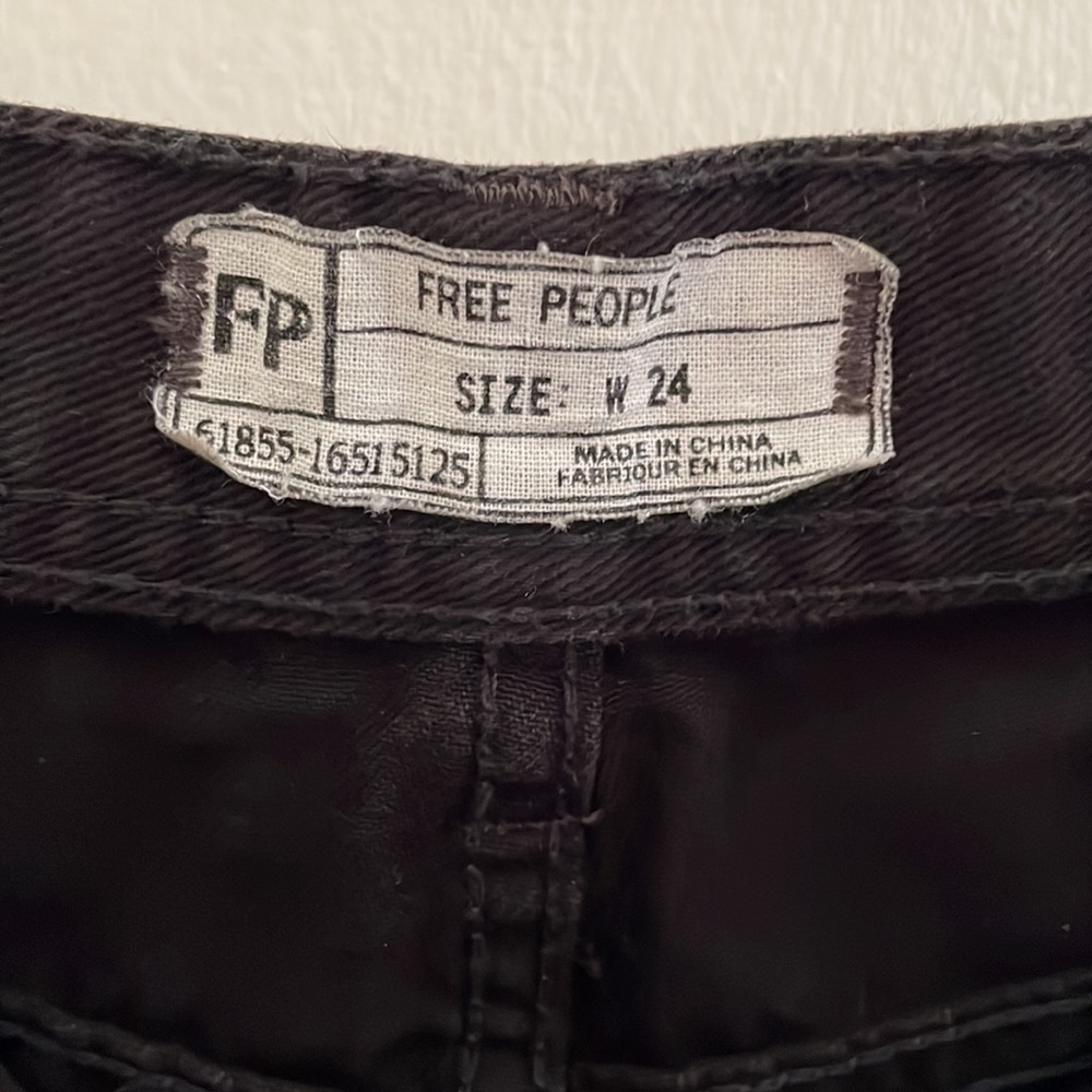FP FREE PEOPLE BLACK SHORTS Size W 24 U.S.A.COD # 0159. - Picture 12 of 14